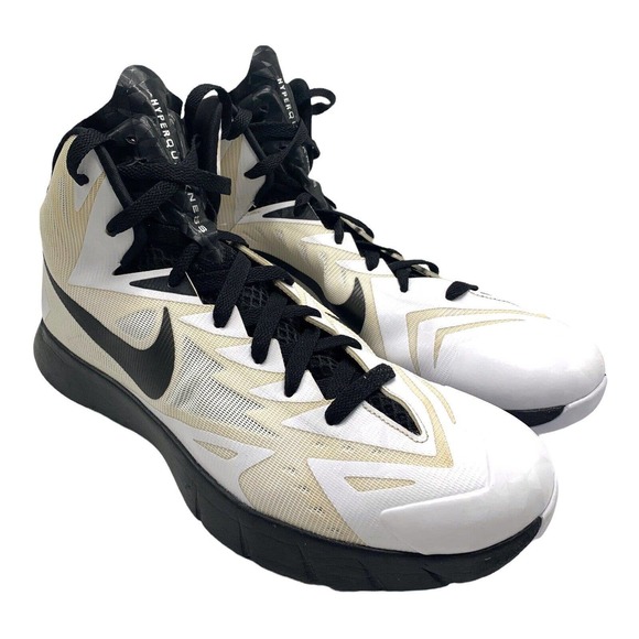 Nike Other - Nike Lunar Hyperquickness 652775-101 White Black Basketball Men’s Size 10.5 M